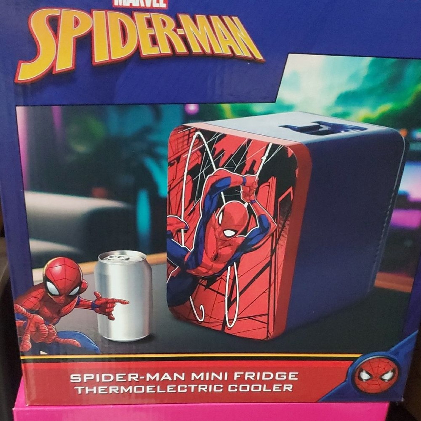 Marvel Spider-Man Red and Blue Mini Fridge