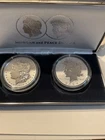 2024-S Reverse Proof $1 Morgan and Peace Silver Dollar 2pc Set Box  Brilliant