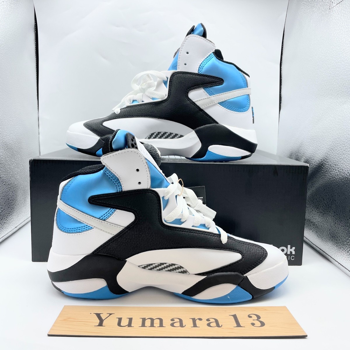 Reebok Shaq Attaq Footwear White Core Black Azule GX3881 Men's