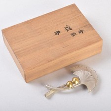 Ichiro Kitamura Metalworker Ginkgo Bottle Opener Gold Boxed Used