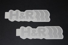 H&R HR H und R Fahrwerk Aufkleber Sticker Decal Bapperl Kleber Logo Schriftzug