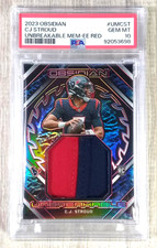 2023 CJ Stroud Obsidian Unbreakable 2 Color Patch Jersey # 7/8  RC PSA 10  POP 1