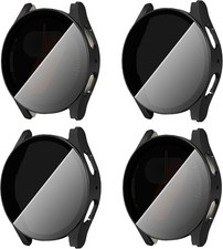 4-Pack Tempered Glass Privacy Case for Samsung Galaxy Watch 7 40mm - Anti Peepin