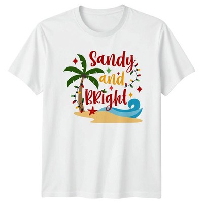 Sandy And Bright T-Shirt Tropical Weihnachten im Juli Geschenk für Sie und Ihn