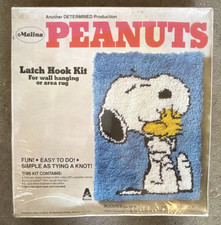 Malina Peanuts Buddies Latch Hook Kit 26-18 Canvas Pattern Pre-Cut Yarn