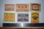 6 Pcs Sweden Matchbox Labels Packet size