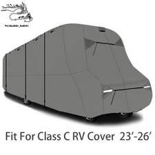1 Piece Windproof Camper Cover RV Class Trailer Camper For 23'-26' Waterproof