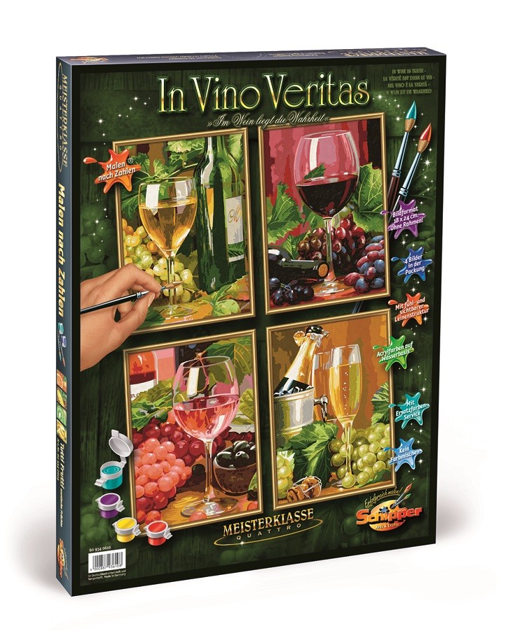 Schipper 609340610 - Paint By Numbers - In Vino Veritas (Quattro) - New