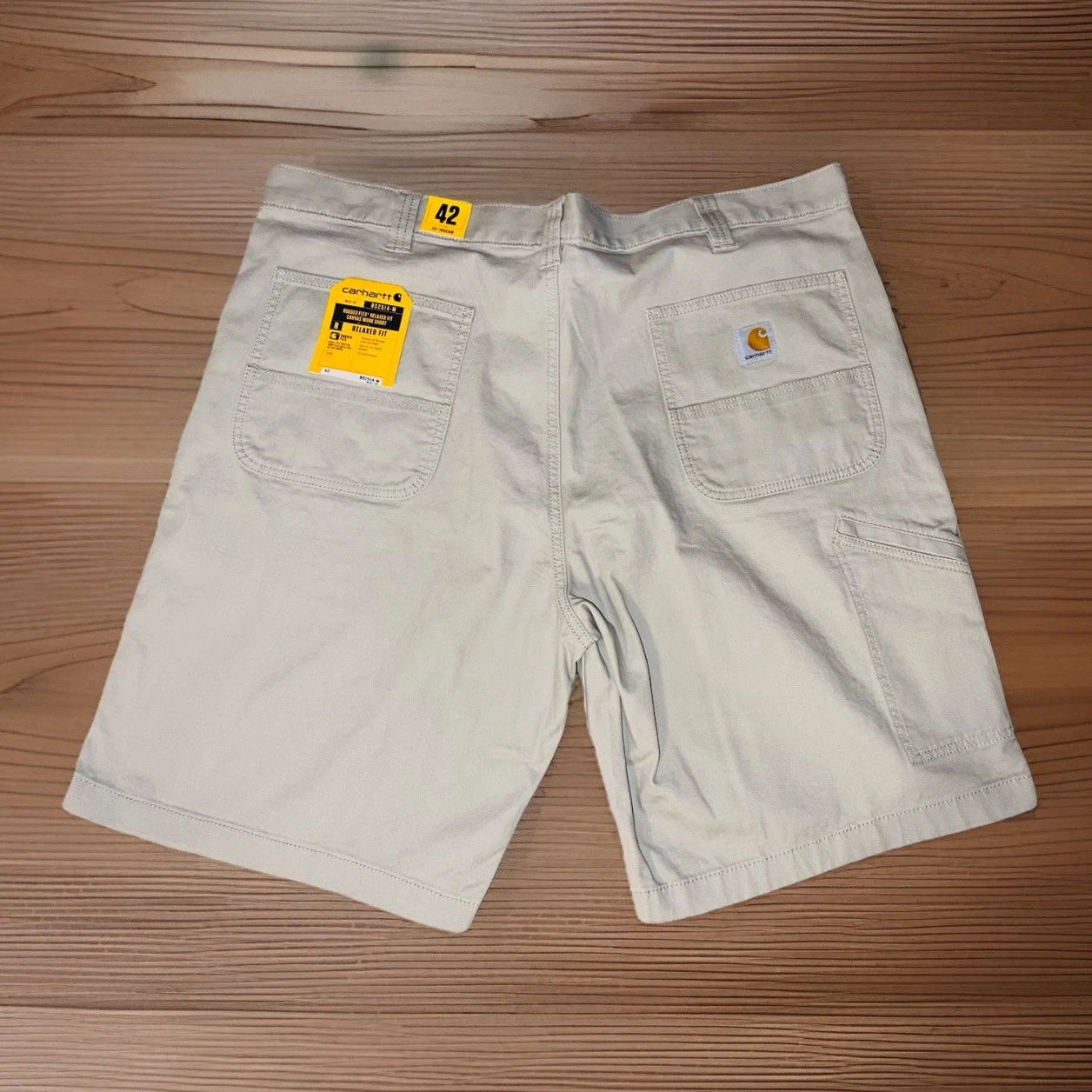 CARHARTT MENS RUGGED RELAXED FIT CANVAS WORK SHORTS SZ 42 10” INSEAM