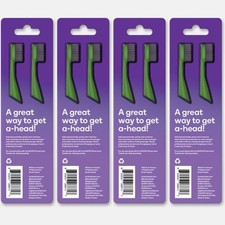 Lot of 4 Burst Nova Replacement Brush Heads 2pc LIME light New Sealed