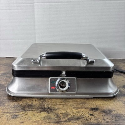 NOTES* Retired Cuisinart WAF-6 6 Slice Traditional Waffle Iron 120V 60Hz 1500W