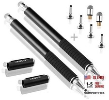 Universal Stylus, 2 in 1 Precision Series Disc Stylus Touch Black/Black