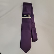 NWT Mens Neck Tie Dark Purple 57 In. 100% Pol...