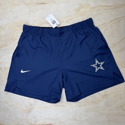 NEW Dallas Cowboys Nike 2024 Blitz Victory 7' Shorts Blue Side Pockets XL