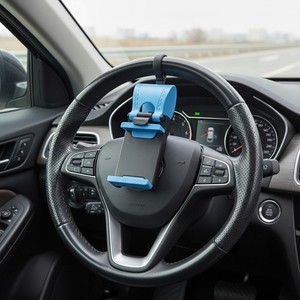 Support téléphonique de volant de voiture imperméable - Pas de poignées d'assistance