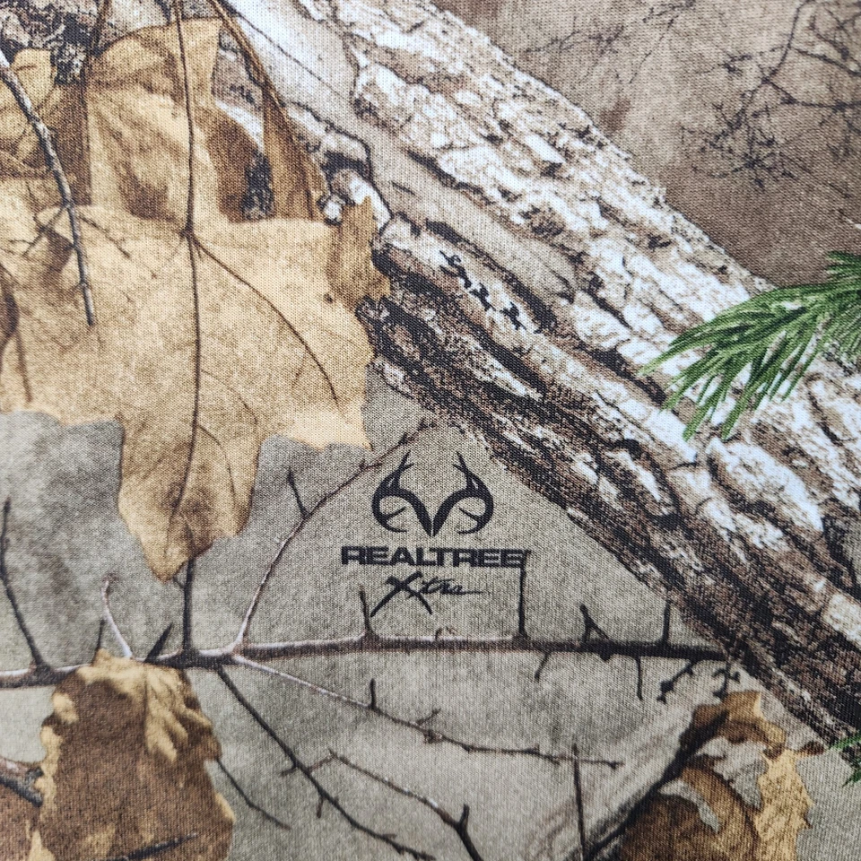 Scentlok Shirt Mens S Realtree Camo 1/4 Zip Fleece Lined Double Elbow Long Tail - Image 4 of 4