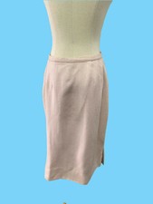 Fantastic Vintage 1960s Pink Check Wool Skirt Size 10 Preppy Style