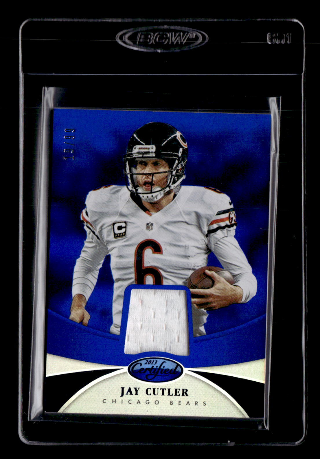 2013 Panini Certified #40 Jay Cutler Mirror Blue Materials #/99