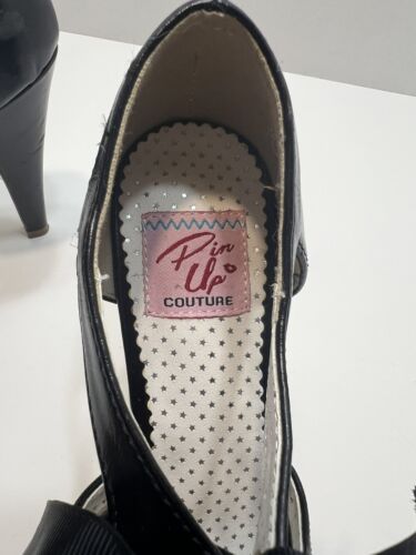 Zapatos de salón Pin Up Couture reproducción vintage negros para mujer talla 7 - Imagen 5 de 16