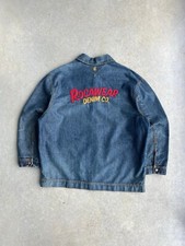 Vintage 00 s Rocawear Embroidered Jean Jacket Denim Chore Coat Sz XXL