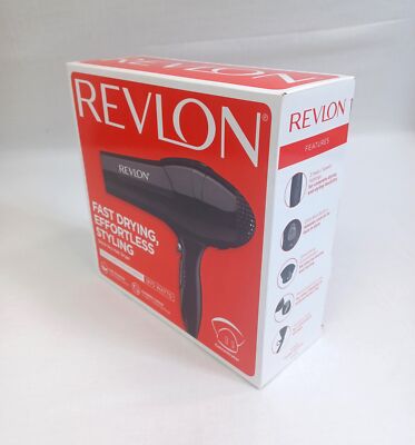 Revlon 1875 Watt Full-Size Turbo Dryer, Speed, lightweight Design, RV408  Black 885297644829|