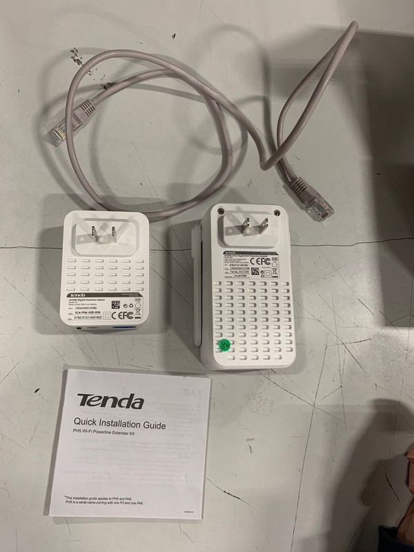 Tenda PH5 AV1000 Wi-Fi Powerline Extender Kit Network 1000Mbps Gigabit Ethernet