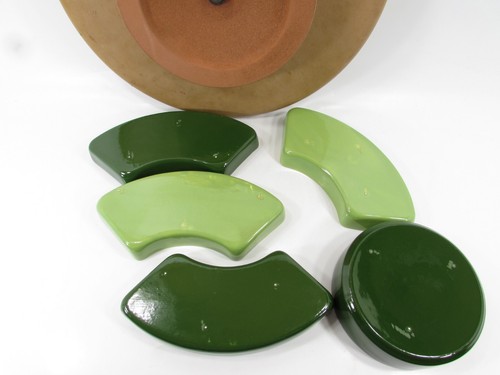 NICE VINTAGE LAZY SUSAN VEGETABLE RELISH CHIPS DIP TRAY W Pull Out Trays 16" MCM - Picture 6 of 9