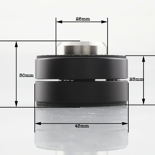4xAudiocrast 39mm Aluminium Speaker Spike Pad Steel Ball Isolation Stand Feet - Picture 5 of 34