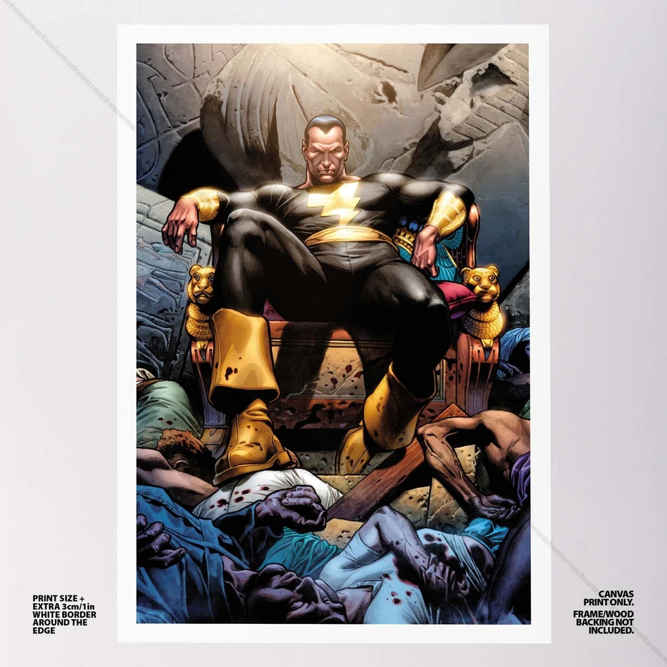 Impresión artística de portada de cómic de DC lienzo póster de Adam negro #53325 Foto 2 de 4