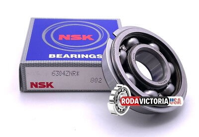 NSK JAPAN 6304 ZNR OPEN + Snap Ring Deep Groove Ball Bearing