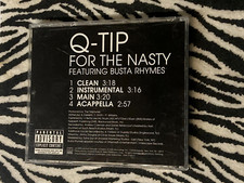 Q-TIP (ft BUSTA RHYMES) "For the Nasty" PROMO MAXI CD w/ Acapella NM/MINT ©2014