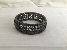 Joan Rivers Midnight Flowers Stretch Bracelet