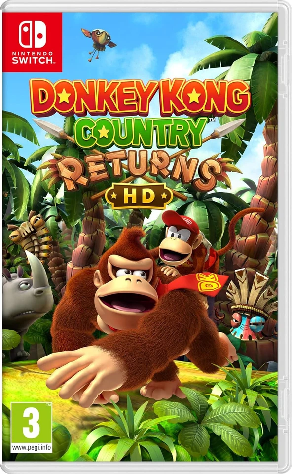 NINTENDO SWITCH DONKEY KONG COUNTRY RETURNS HD VIDEOGIOCO  EU ITA GIOCO NUOVO