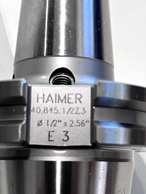 HAIMER Shrink-Fit Tool Holder & Adapter: CAT40 Taper Shank, 0.25'' Hole Dia