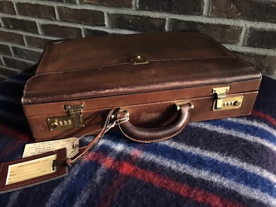 VINTAGE 1980's SWISS BALLY BELTING LEATHER HARDSIDE MACBOOK BRIEFCASE BAG  R$1698