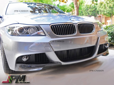 P Type Carbon Fiber Splitter Lip For 05-08 E90 325i 328i 335i w/ M Tech Bumper