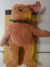 TY BEANIE BABY FUZZ THE BEAR WITH ERRORS 1998 - 1999 RARE, RETIRED