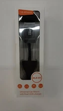 Car Phone Mount Plug In Dual USB 
