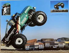 5 Monster Truck poster pack Skoal Bandit,AM/PM Rocket & Boss, Copenhagen Crusher