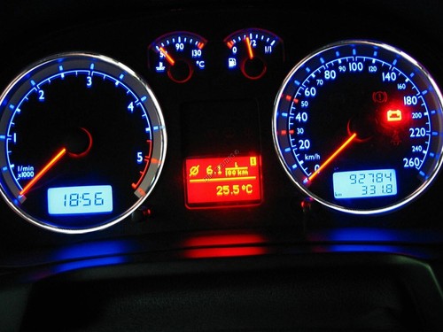 Pour VW Golf 4 IV 1996-2006 Anneaux de compteur de vitesse en aluminium poli x2 - Picture 10 of 15