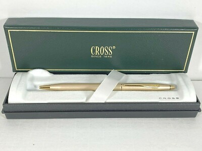 CROSS CLASSIC CENTURY CHAMPAGNE W/GOLD TRIM BALLPOINT PEN #442-3