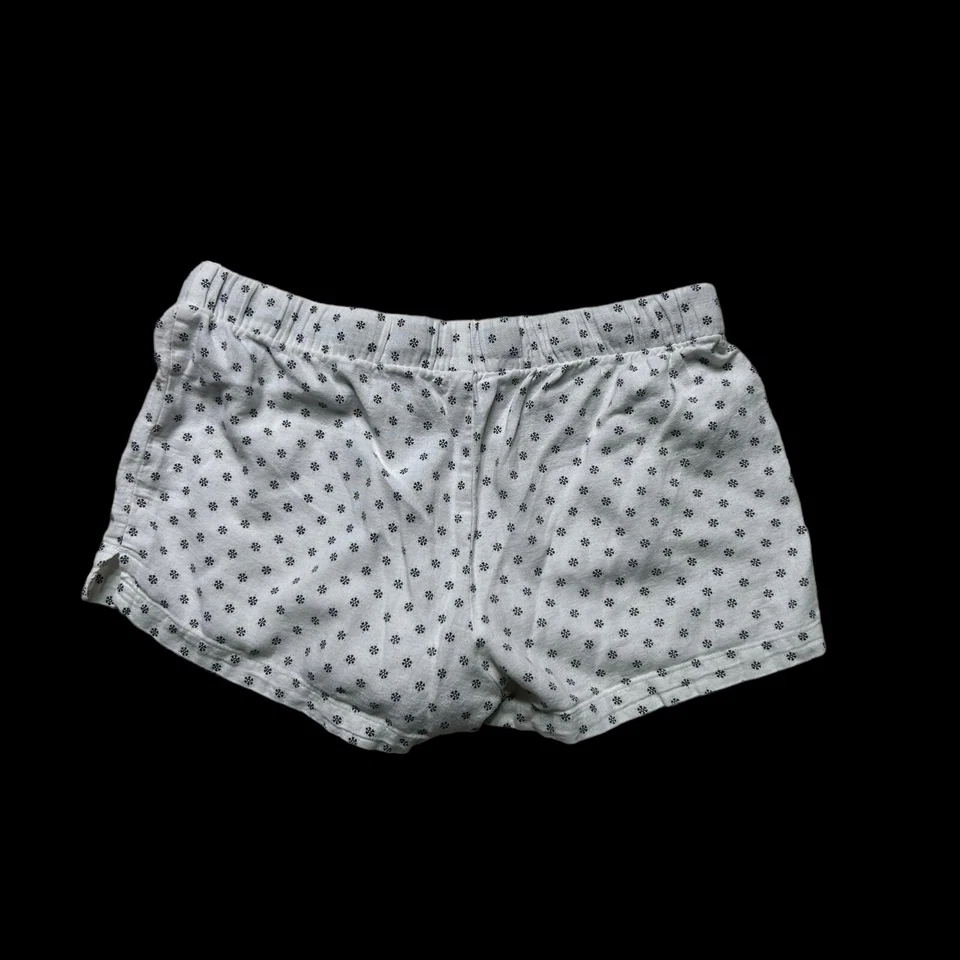 Шорты женские Old Navy фланелевые Roxy размер XS белые с принтом в виде снежинки на шнурке - Изображение 2 из 4