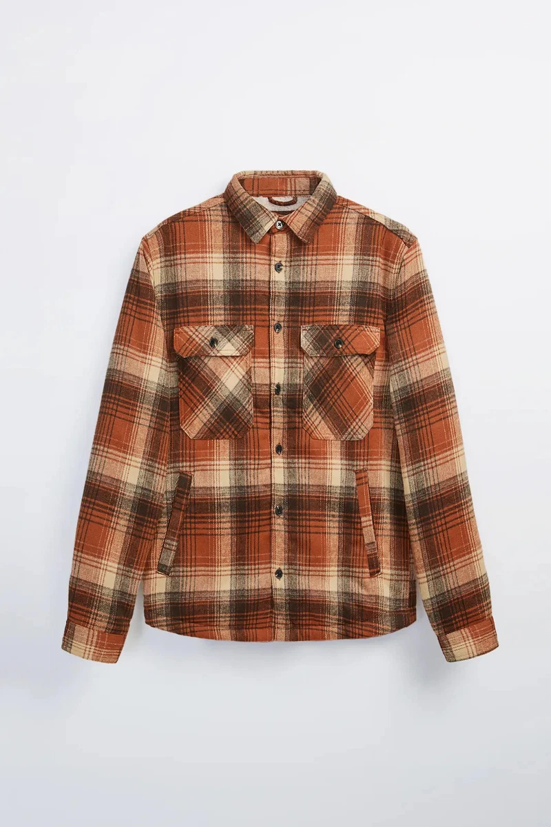 Flannel jacket zara deals