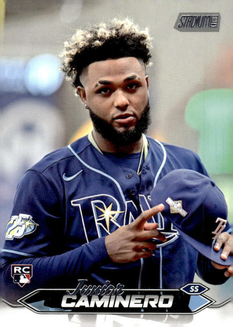 JUNIOR CAMINERO RC 2024 Topps Stadium Club #223 ROOKIE MLB Rays ID