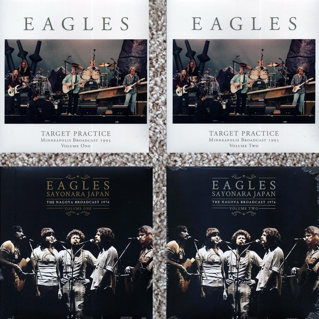 Eagles Vinyl Lot 4xLP Nagoya 1976 Vol. 1 & 2 + Minneapolis 1995