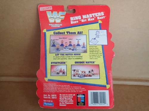 Vintage 1997 WWF Bret “Hit Man” Hart Playmates Ring Masters. Sealed New - Picture 3 of 4