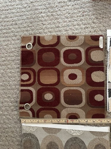 Set of 9 Circle Pattern Fabric Swatches – Bailey or Charlotte Fabrics - Picture 3 of 14