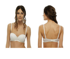 Reggiseno con ferretto balconette imbottito in pizzo avorio L07RC LOVABLE