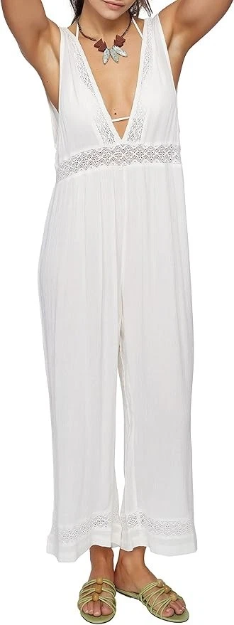 Комбинезон O'Neill X5722 Juniors Sandie Crinkle без рукавов накидка, белый, L - Изображение 3 из 4