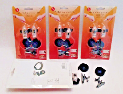 3 PIECE MULTIPURPOSE LED FLASHLIGHT FOR FINGERS, WRIST & ALSO INCLUDES UNI. CLIP